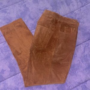 Suede Leather Pants, size 8